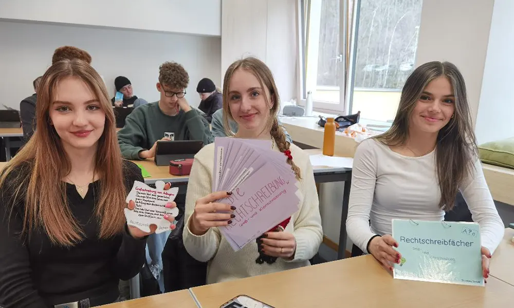 Rechtschreibfächer Gori Michelle, Ladurner Emma, Seeber Theresa