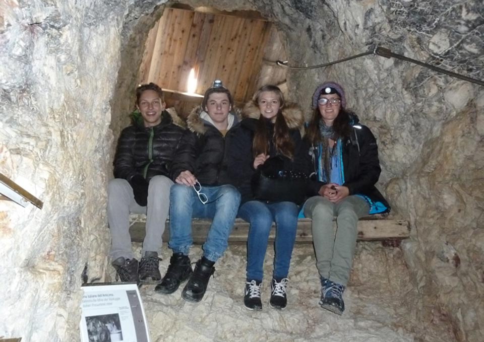 Exkursion auf den Lagazuoi