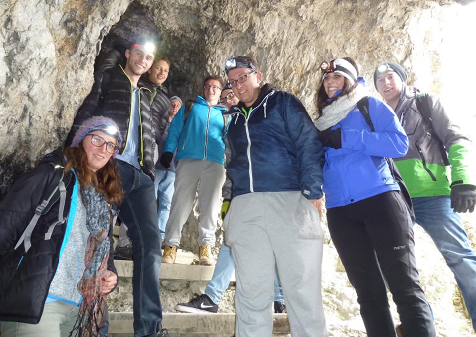 Exkursion auf den Lagazuoi