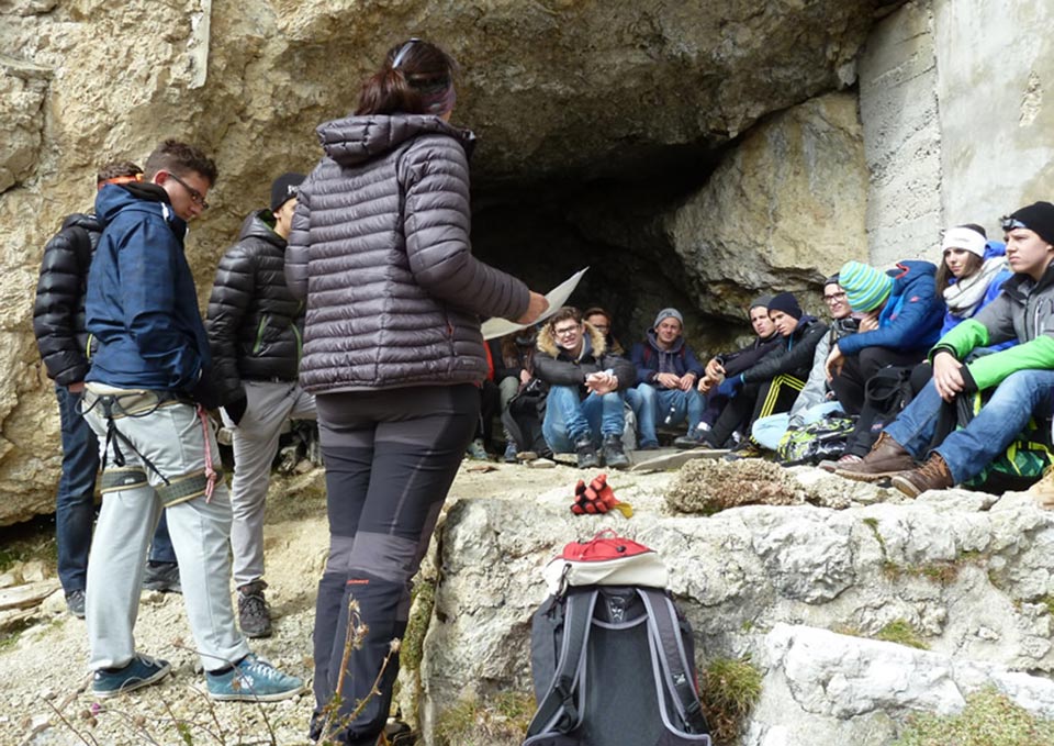 Exkursion auf den Lagazuoi