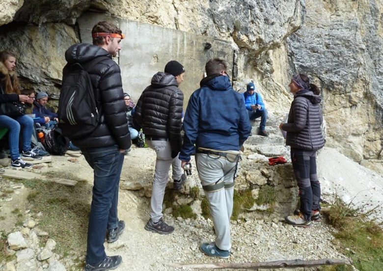 Exkursion auf den Lagazuoi