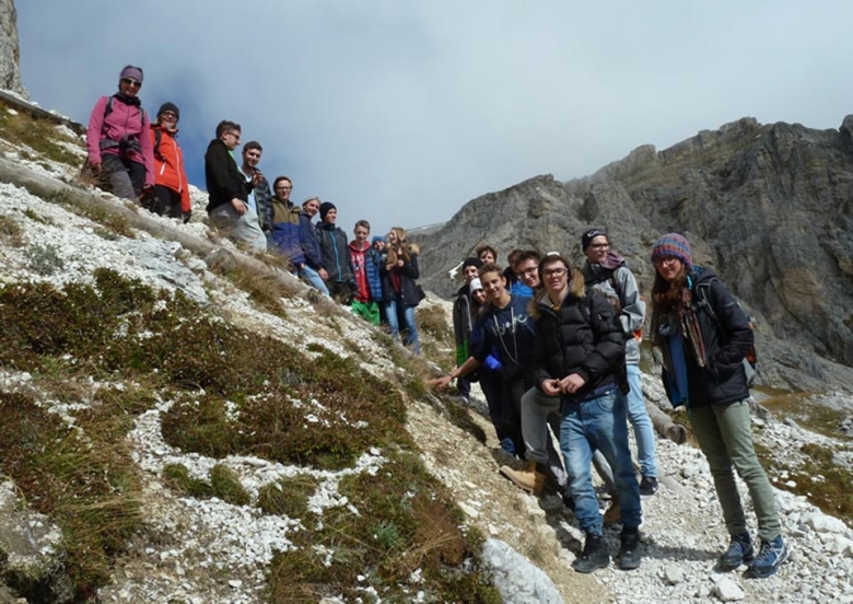 Exkursion auf den Lagazuoi