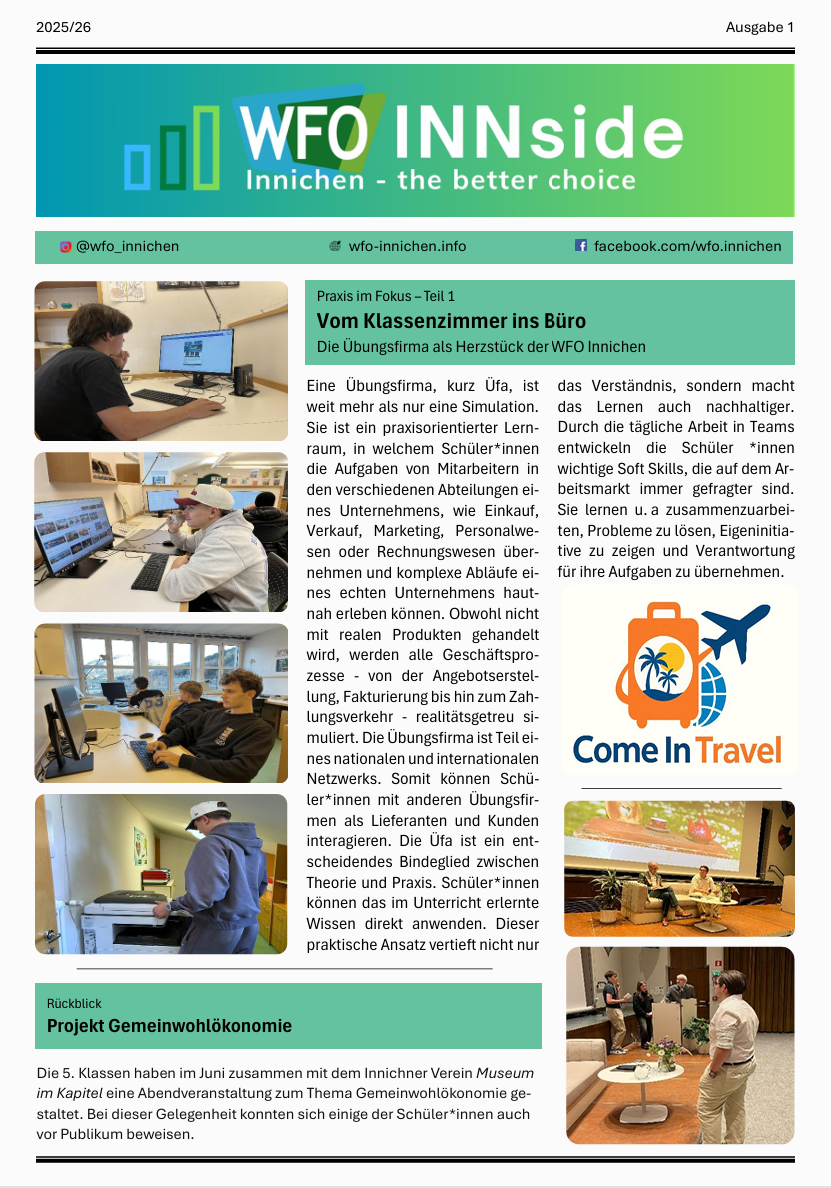 WFO INNside 2025/26 Ausgabe 1